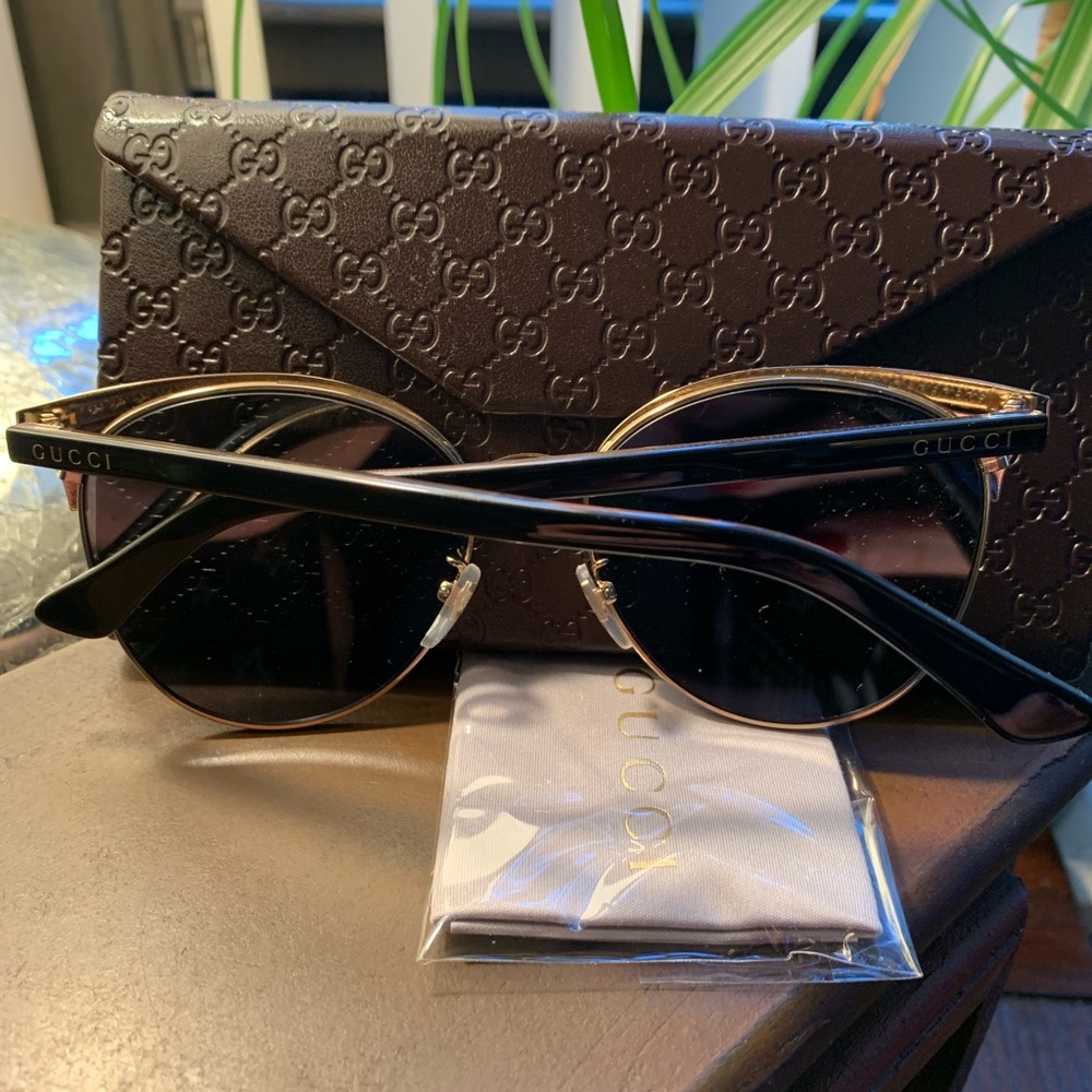 ⛔️SOLD⛔️Authentic Gucci 58 UNISEX Acetate/Metal - Picture 3 of 8